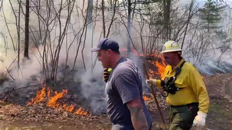 Fire crews battling large brush fire in Saugus